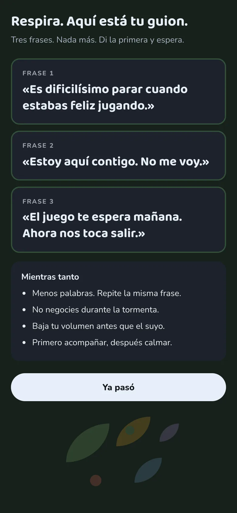 Modo crisis en modo oscuro